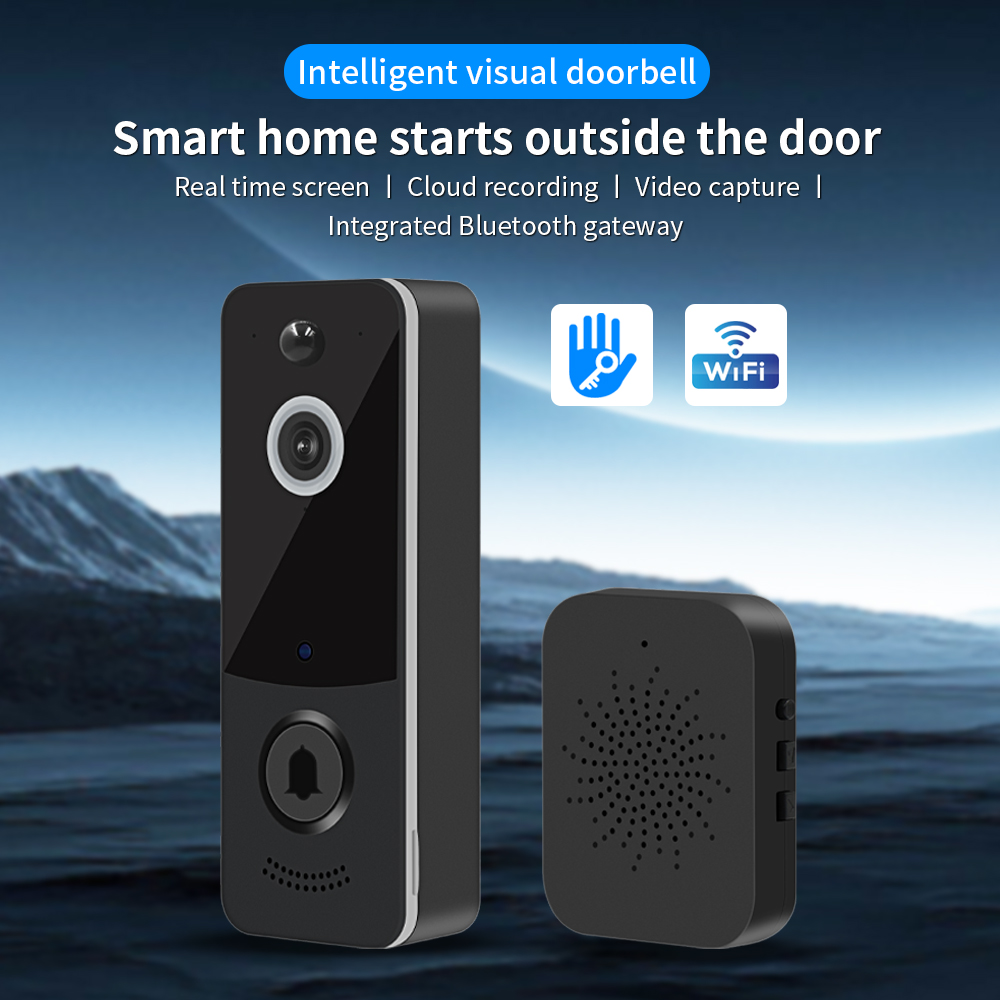 Home Security For Apartments - 1080P WIFI Video Doorbell TTLOCK App