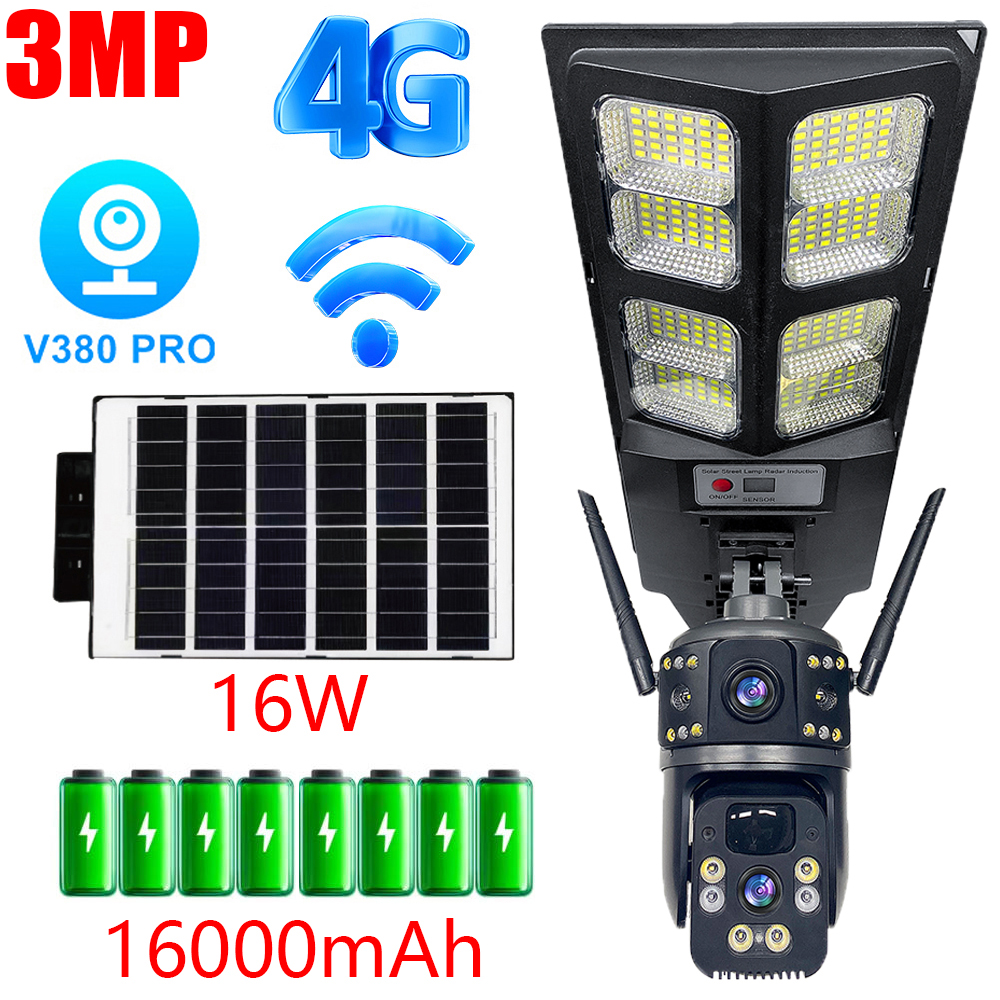 Home Security For Apartments - 3MP 4G Dual Lens Camera Security