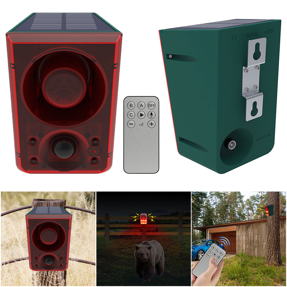 Outdoor Solar Motion Sensor Al - Barking Dog Alarm ulasan dan harga
