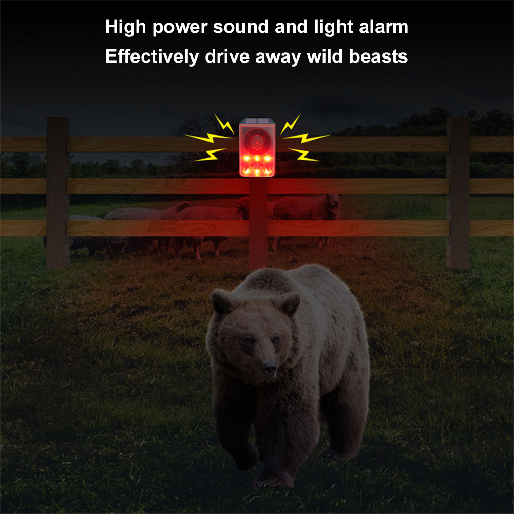 Outdoor Solar Motion Sensor Al - Barking Dog Alarm ulasan dan harga