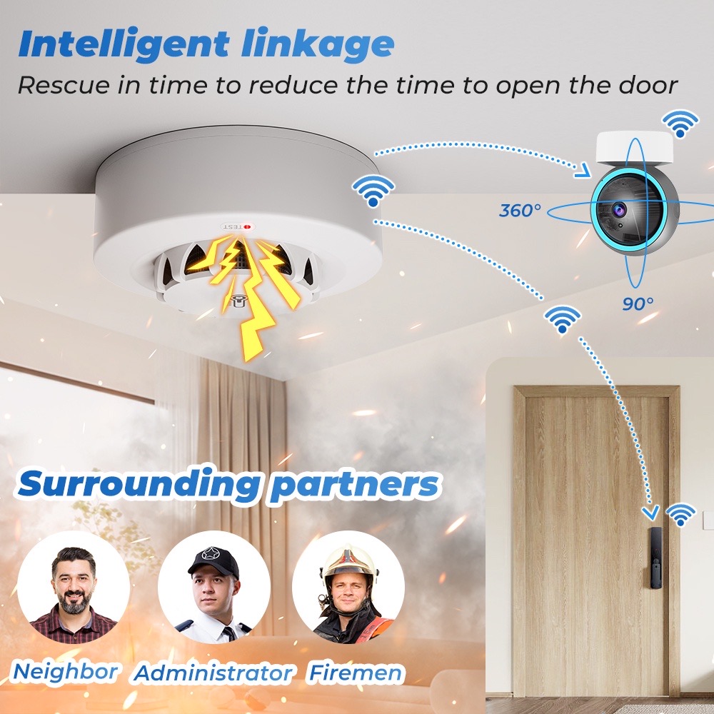 Tuya WiFi Temperature and Humi - Home Security Alarm ulasan dan harga