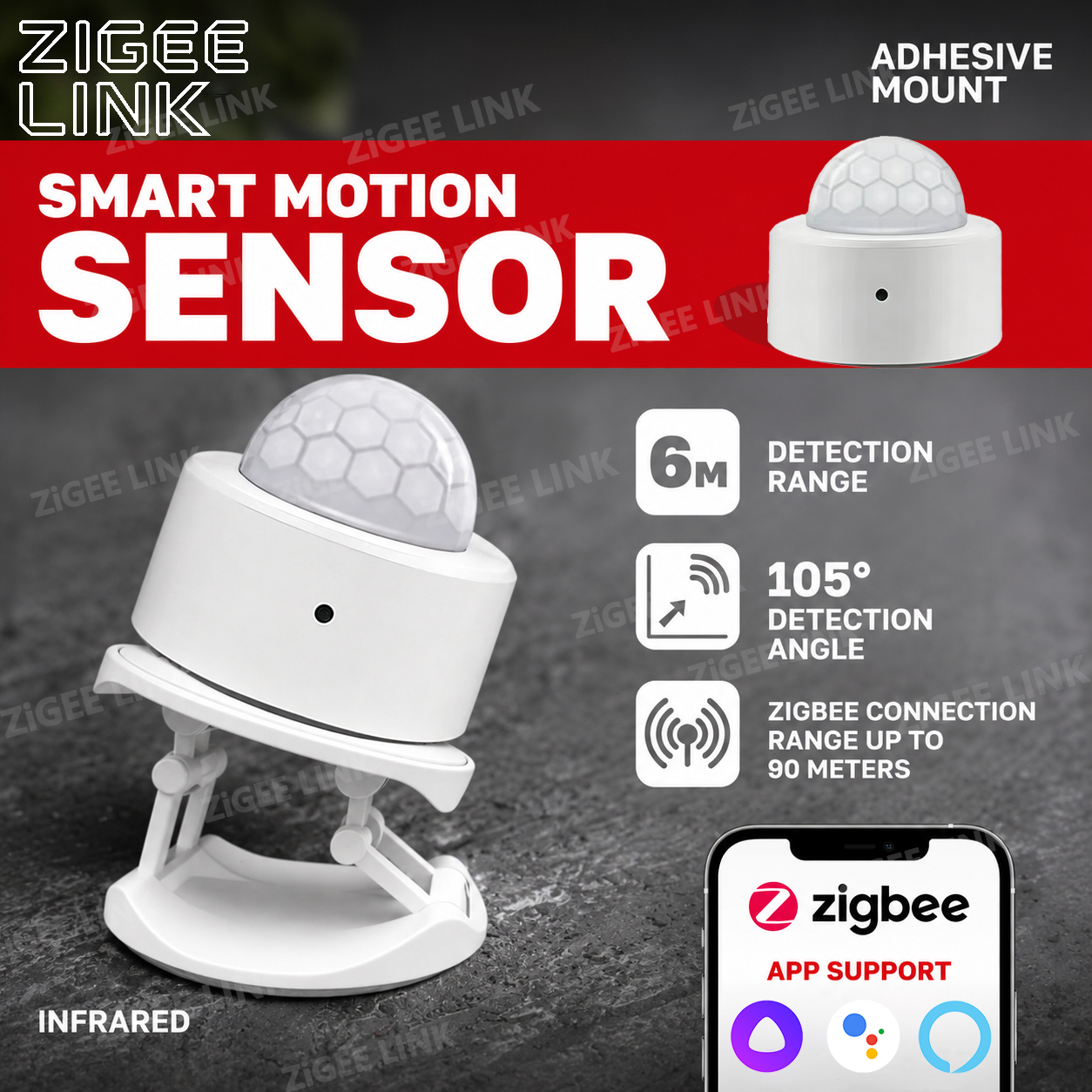 Zigbee PIR Motion Sensor Human - Home Security Alarm ulasan dan harga