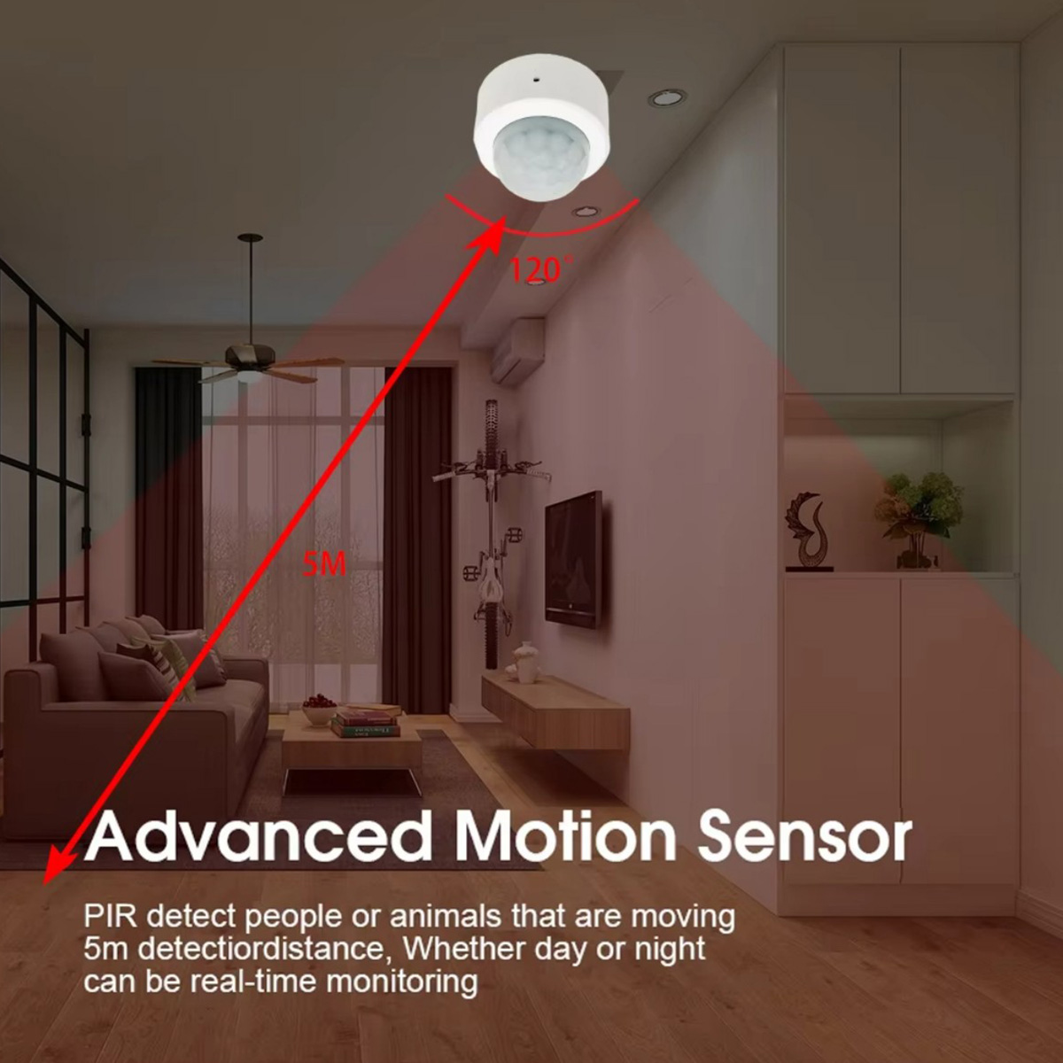 Zigbee PIR Motion Sensor Human - Home Security Alarm ulasan dan harga