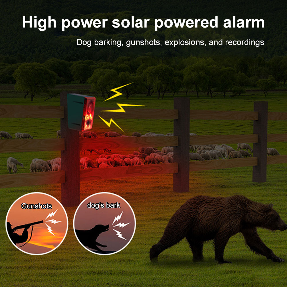 Solar Outdoor Motion Sensor Al - Barking Dog Alarm ulasan dan harga