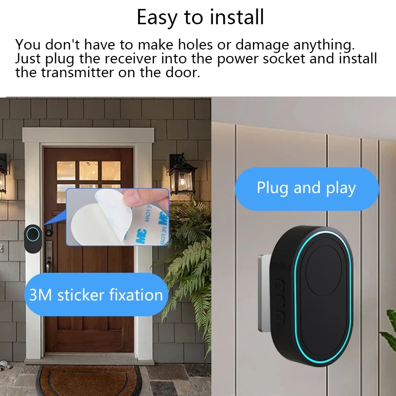 Wireless Doorbell Outdoor Welc - Home Security Uk ulasan dan harga
