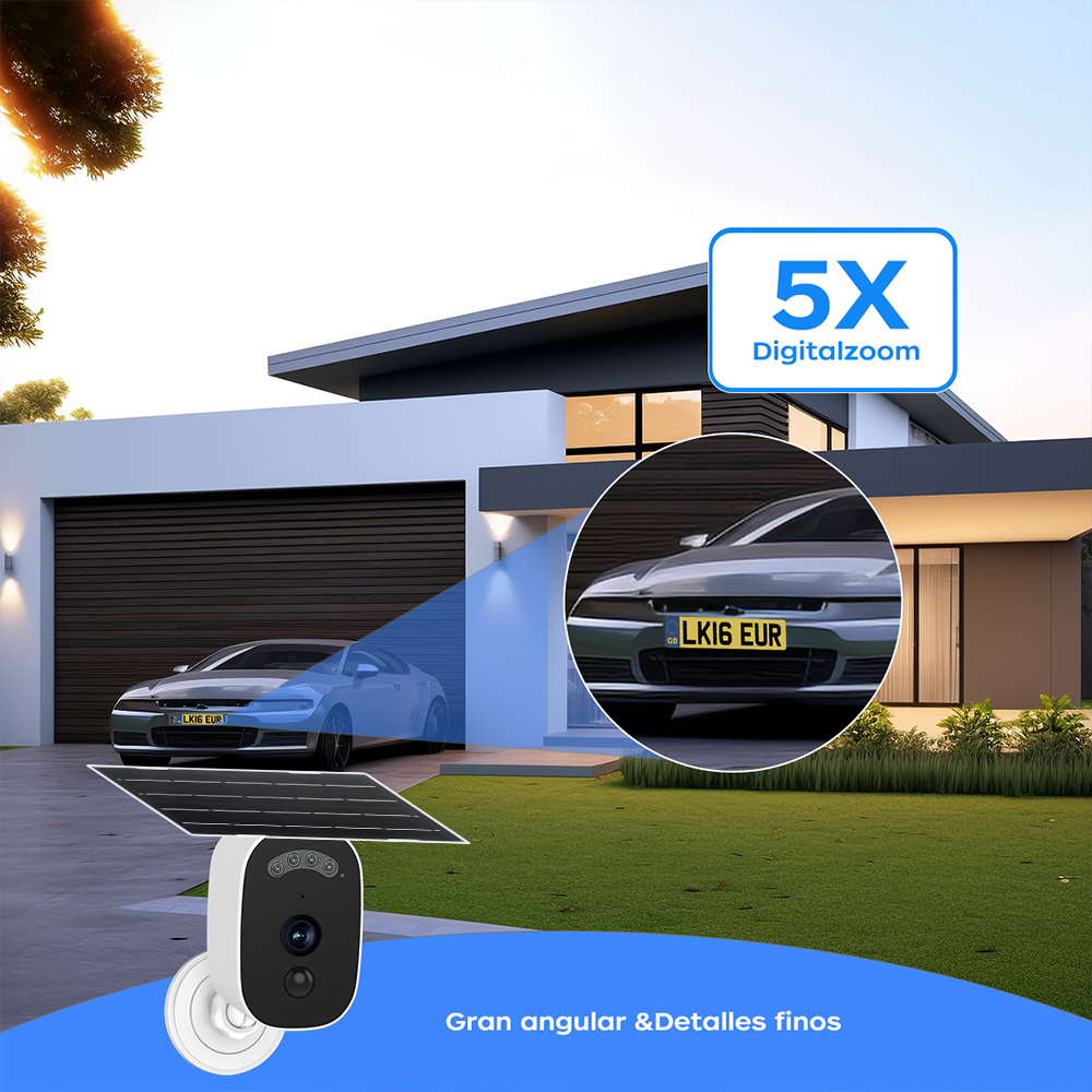 Jooan 3K HD Solar Security Cam - Home Security For Apartments ulasan dan harga