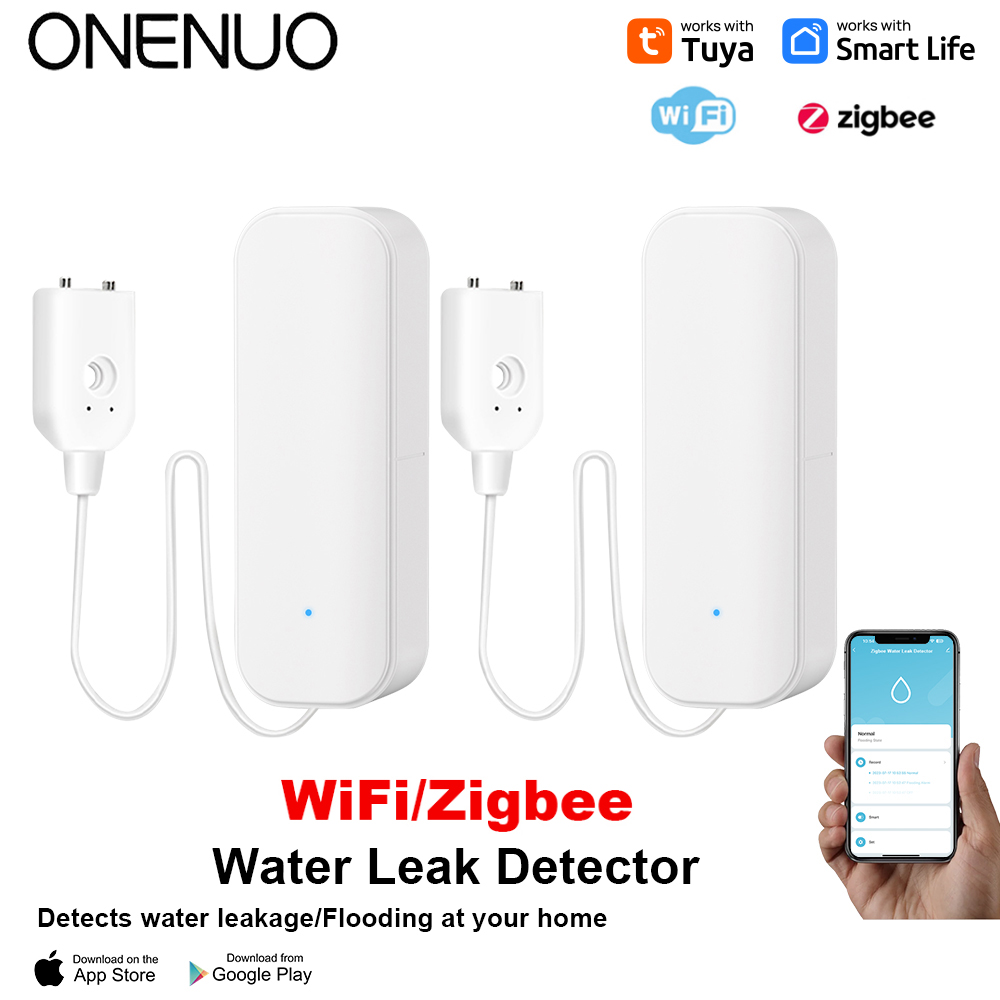WiFi/Zigbee Water Sensor Tuya  - Home Security Home Assistant ulasan dan harga