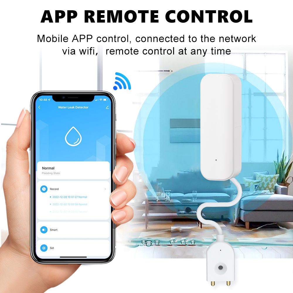 WiFi/Zigbee Water Sensor Tuya  - Home Security Home Assistant ulasan dan harga