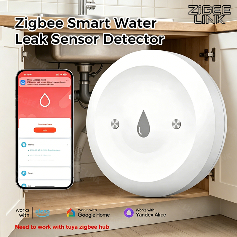 Zigbee3.0 Smart Water Leak Sen - Home Security Home Assistant ulasan dan harga