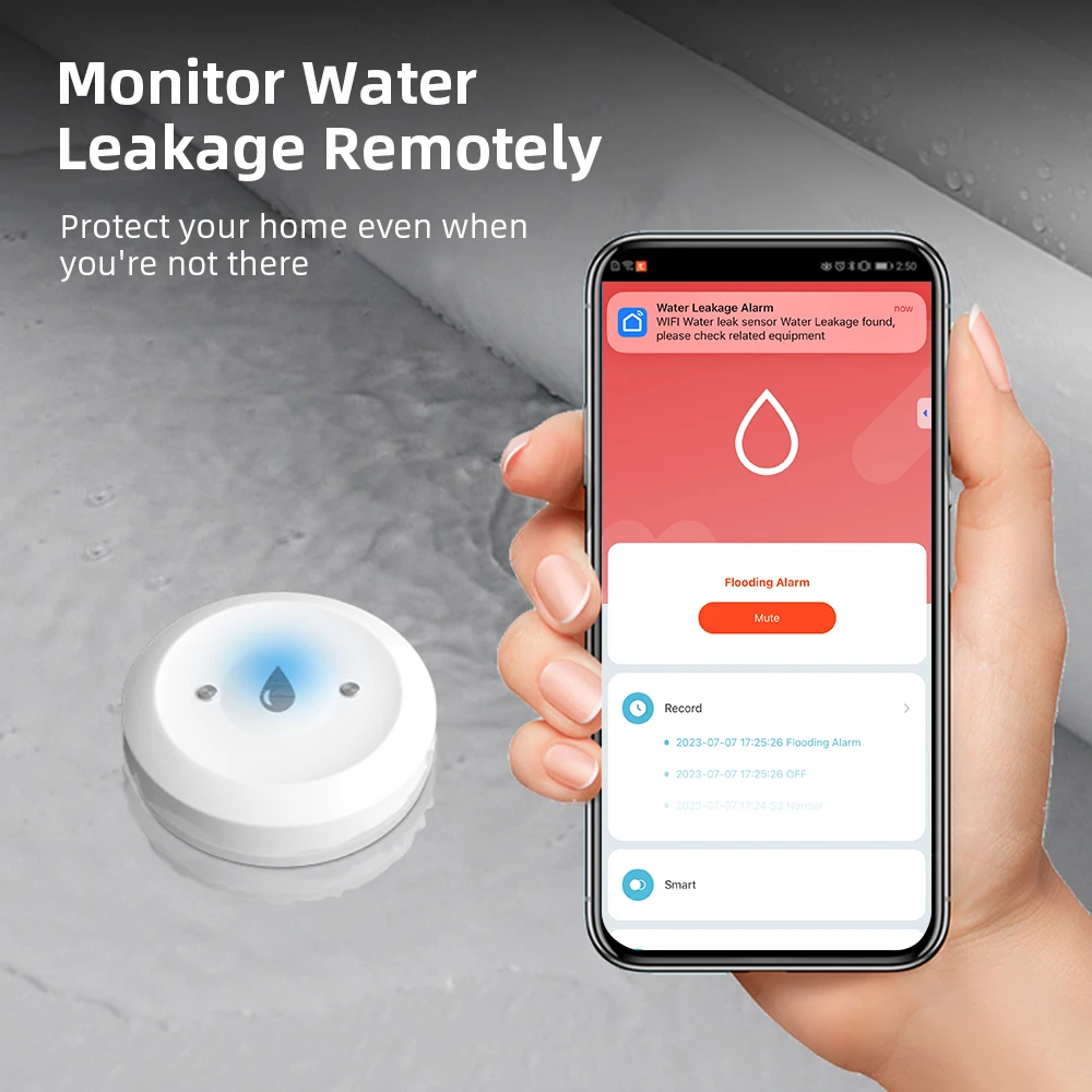 Zigbee3.0 Smart Water Leak Sen - Home Security Home Assistant ulasan dan harga