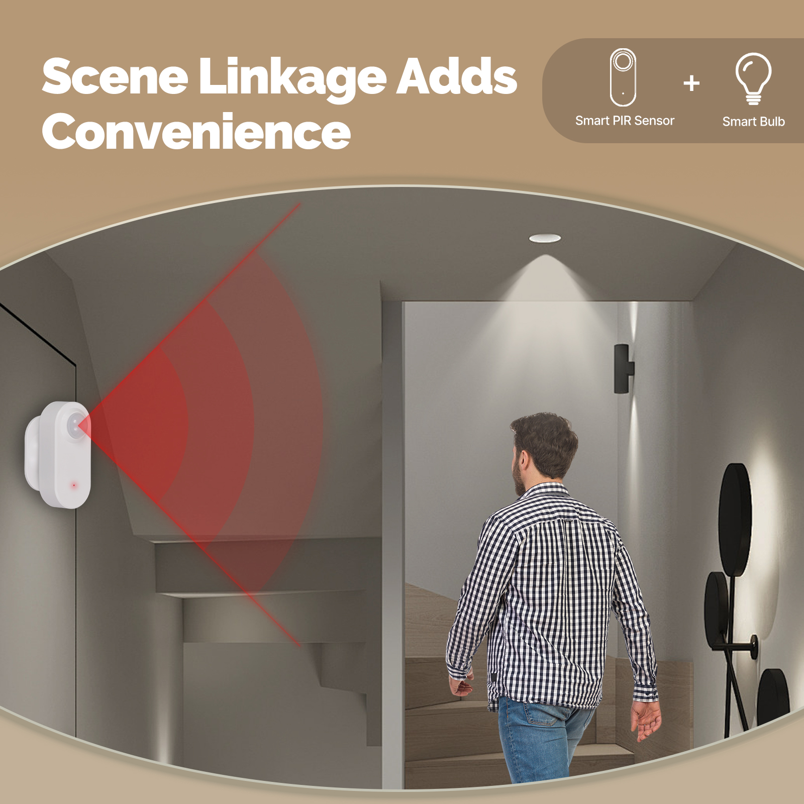 MOES Zigbee Motion Sensor,Wire - Home Security Battery ulasan dan harga