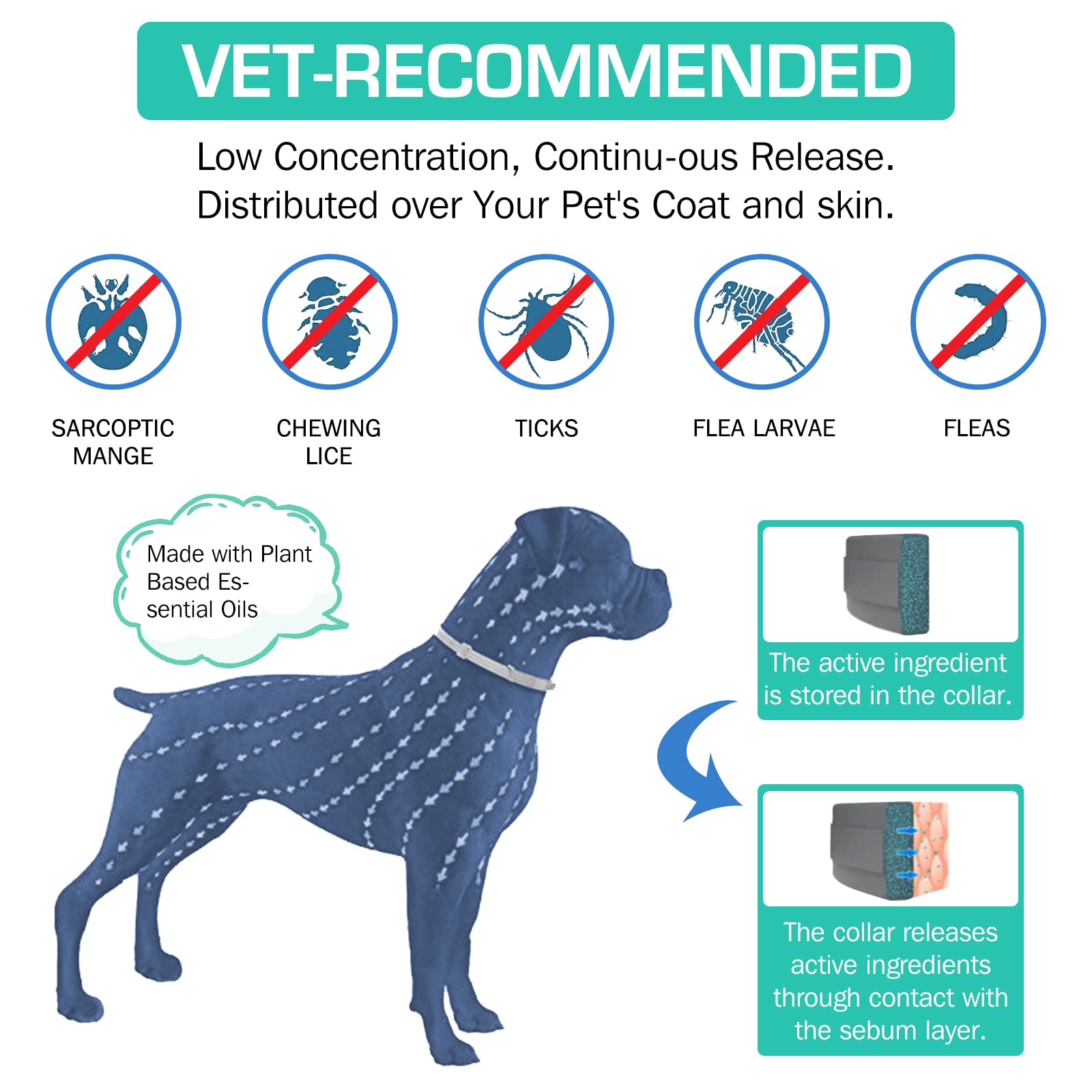 38/70CM Pet Anti Flea Ticks An - Pet Immune Pir Sensor ulasan dan harga