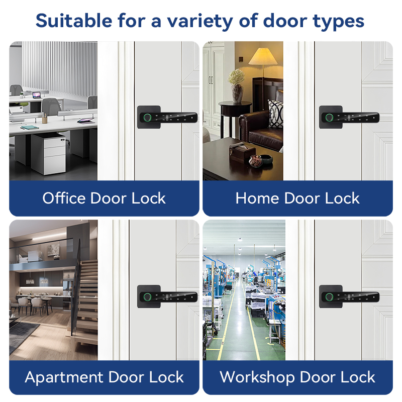 XSDTS Tuya Handle Fingerprint  - Home Security For Apartments ulasan dan harga