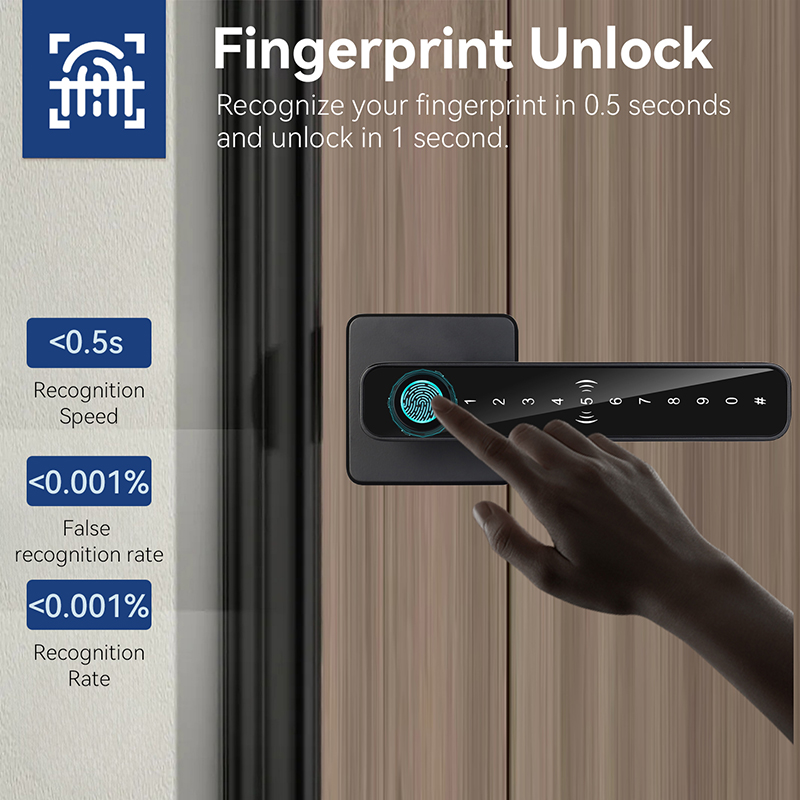XSDTS Tuya Handle Fingerprint  - Home Security For Apartments ulasan dan harga
