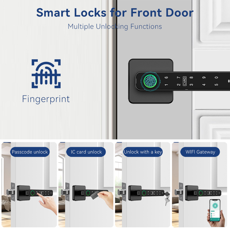 XSDTS Tuya Handle Fingerprint  - Home Security For Apartments ulasan dan harga
