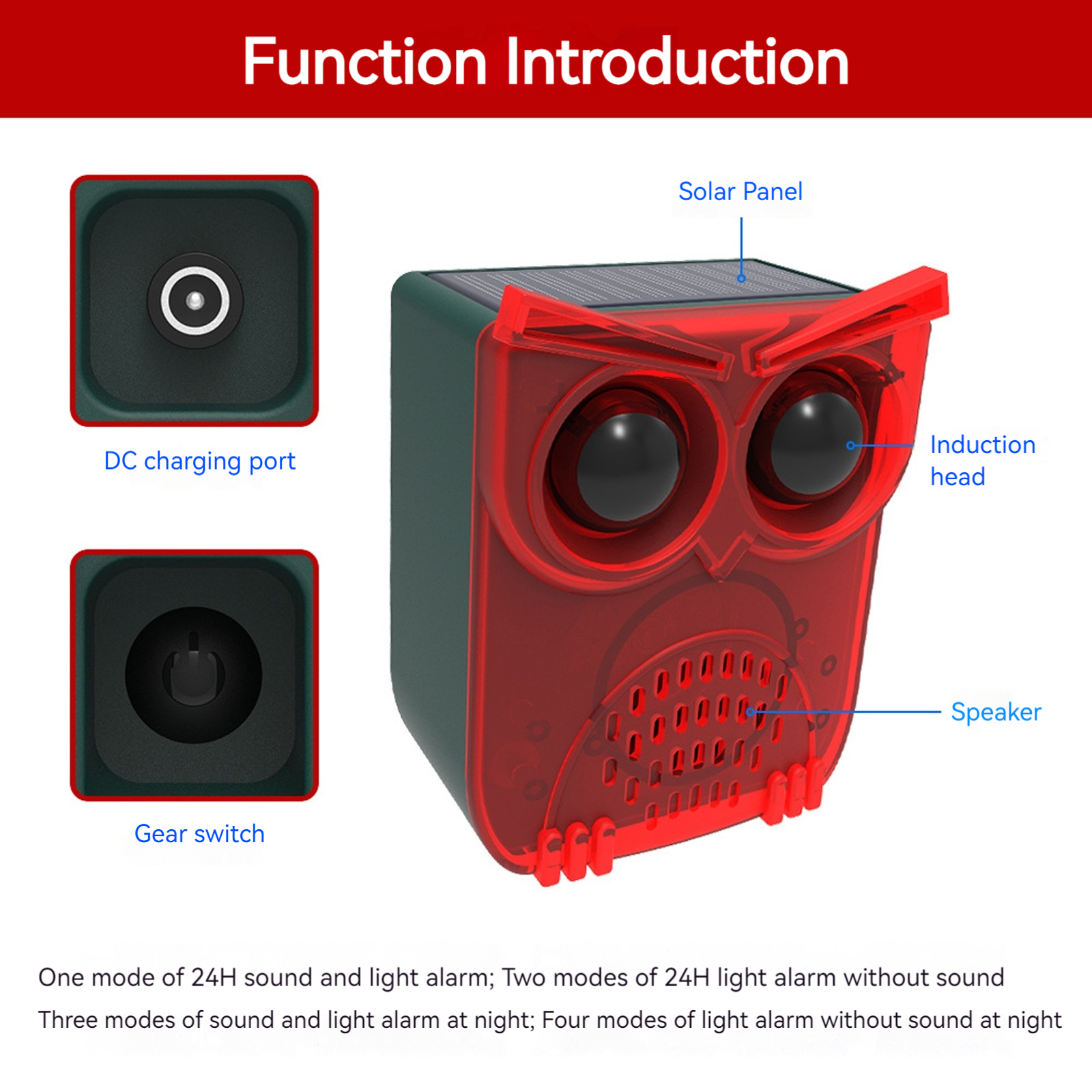 Outdoor Waterproof Solar Outdo - Barking Dog Alarm ulasan dan harga