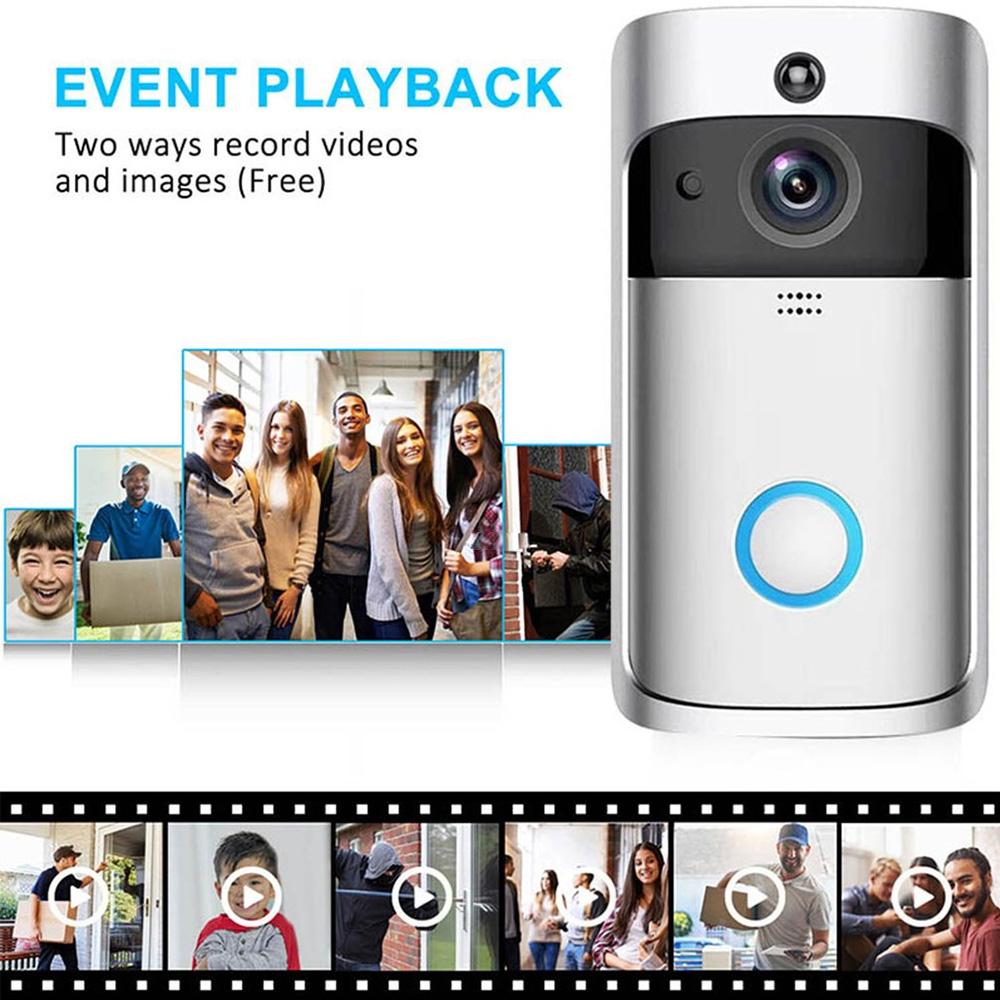 Smart V5 Video Doorbell Wirele - Home Security Uk ulasan dan harga