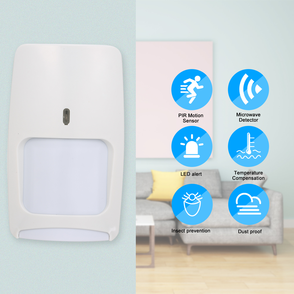 Wired Dual-tech Infrared Motio - Pet Immune Pir Sensor ulasan dan harga