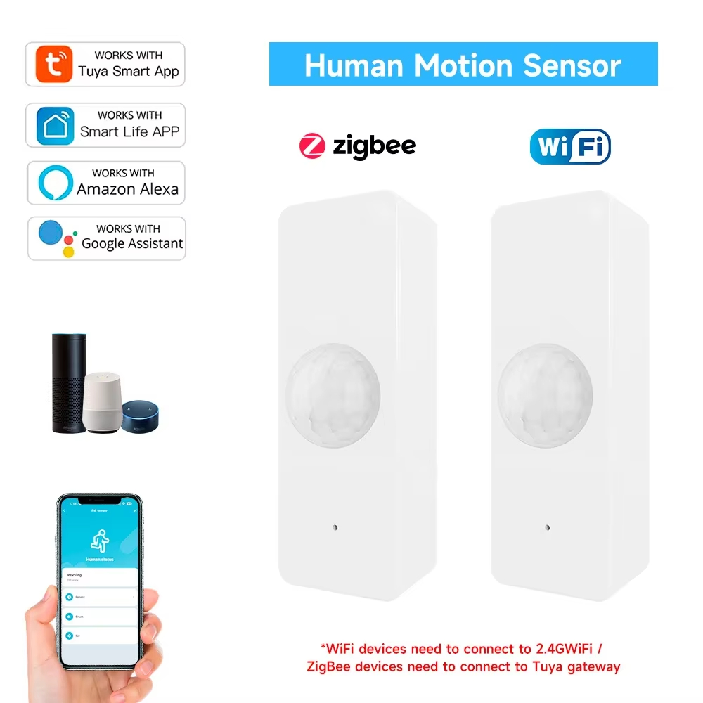 Tuya WiFi Zigbee PIR Motion Se - Home Security Home Assistant ulasan dan harga