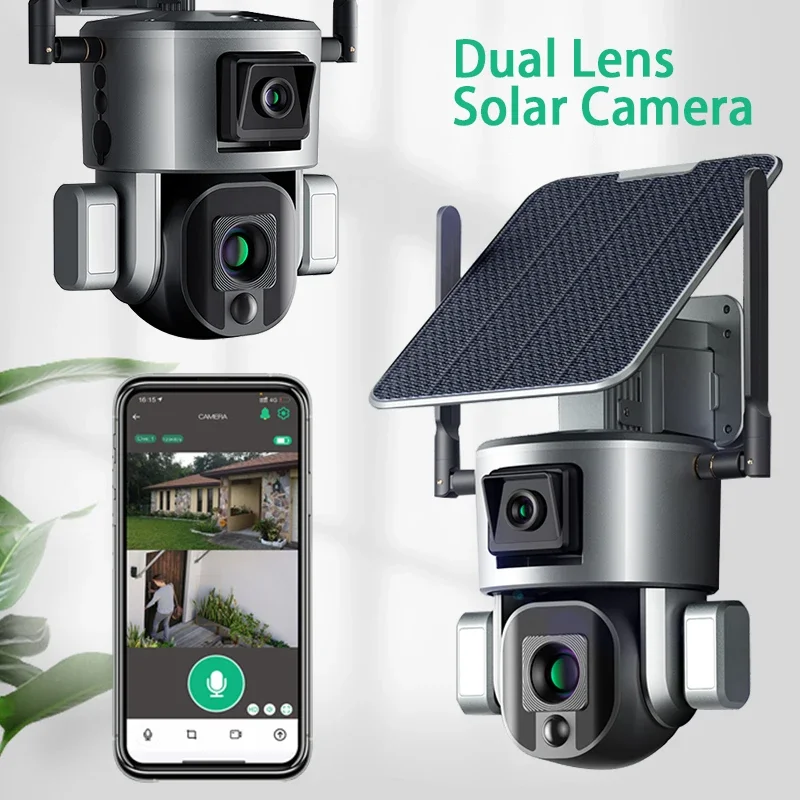 4G Wireless Solar Camera Dual  - Home Security Uk ulasan dan harga