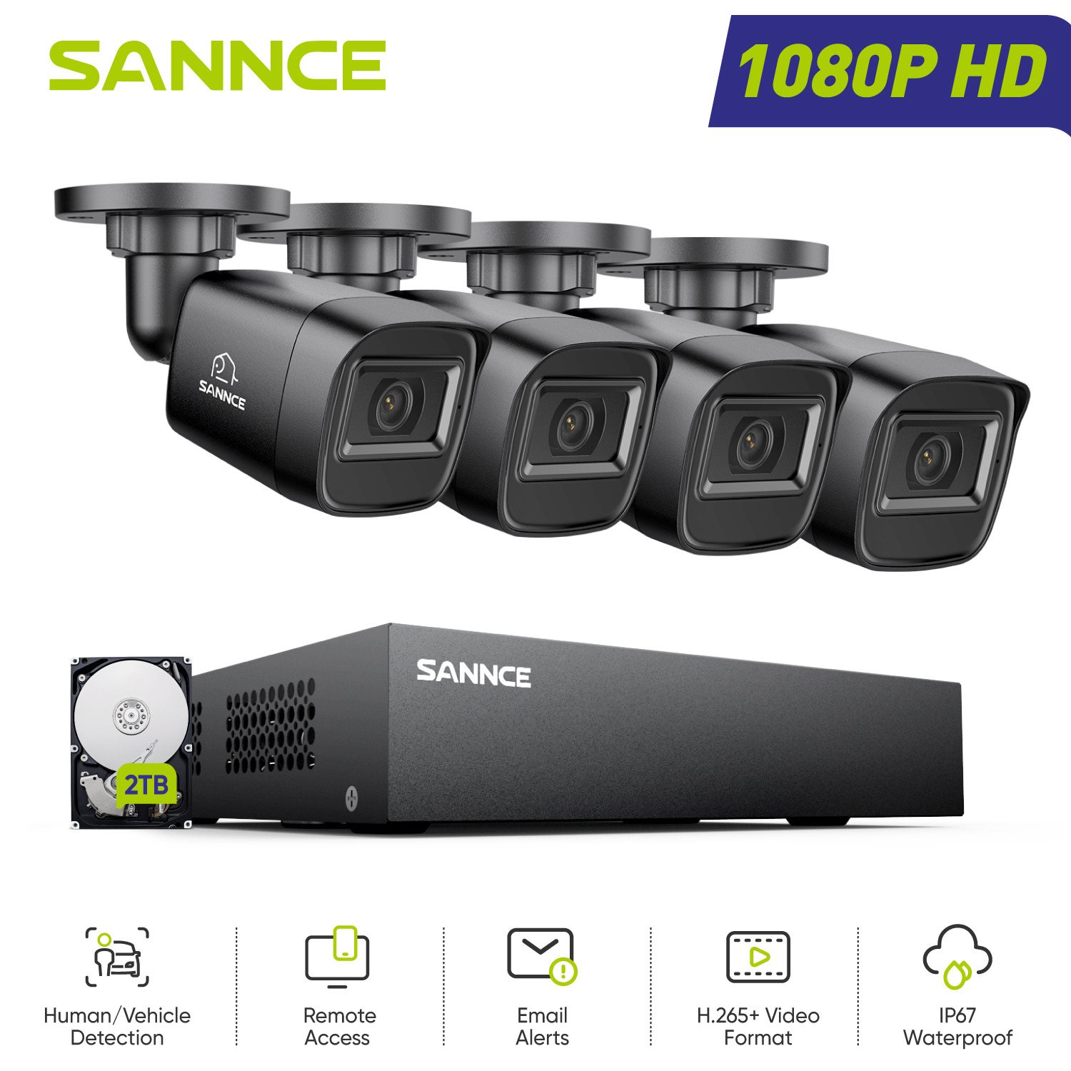 SANNCE 1080P Security Camera S - Home Security For Apartments ulasan dan harga