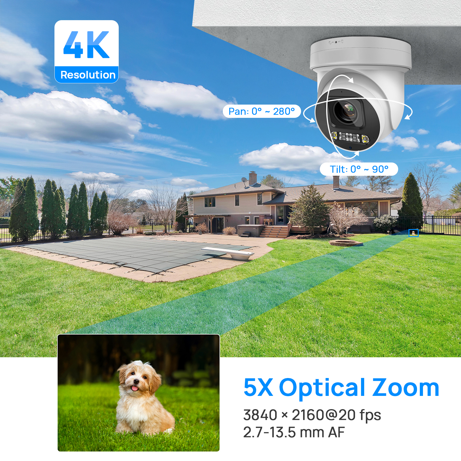 Vikylin PTZ 5X Optical Zoom 8M - Home Security Online ulasan dan harga