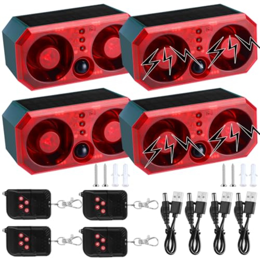 Pcs Solar Outdoor Motion Senso - Barking Dog Alarm ulasan dan harga