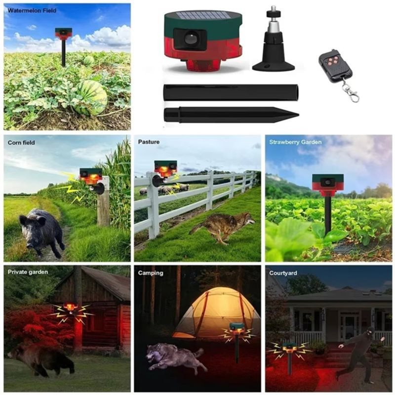 ABUO-Solar Infrared Motion Sen - Barking Dog Alarm ulasan dan harga