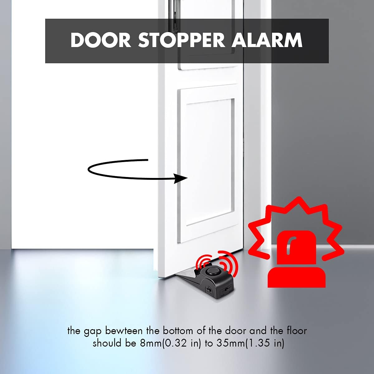 Door Stop Alarm, Door Stopper  - Home Security For Apartments ulasan dan harga