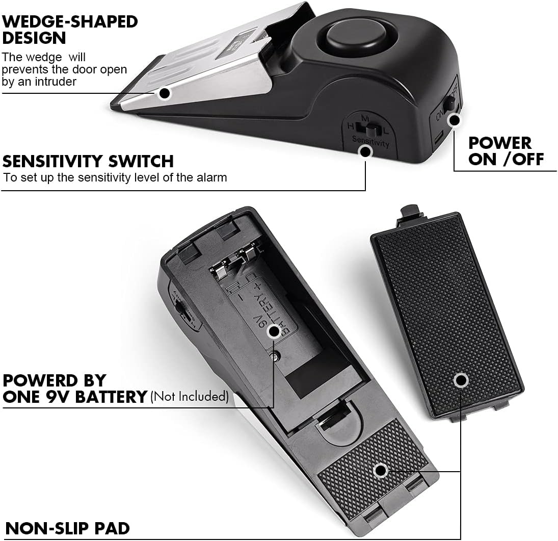 Door Stop Alarm, Door Stopper  - Home Security For Apartments ulasan dan harga