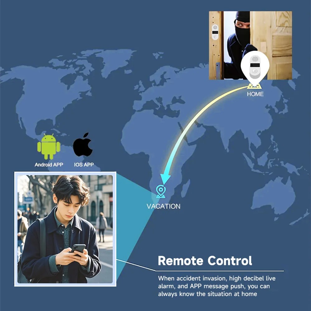 Tuya WiFi Vibration Sensor - 1 - Home Security Alarm ulasan dan harga