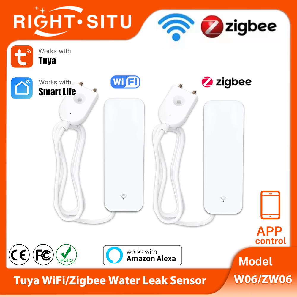 Tuya WiFi Zigbee Water Sensor  - Home Security Home Assistant ulasan dan harga