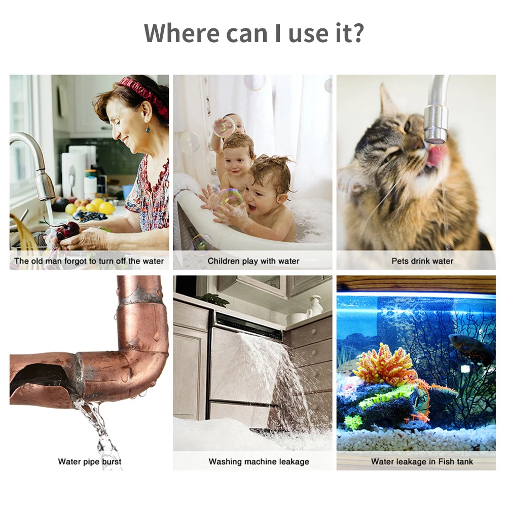 Tuya WiFi Zigbee Water Sensor  - Home Security Home Assistant ulasan dan harga