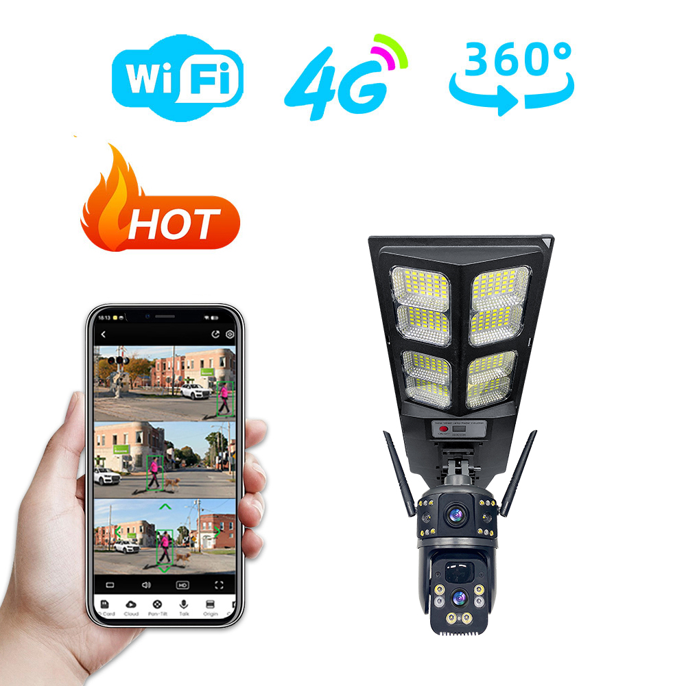 3MP 4G Dual Lens Camera Securi - Home Security For Apartments ulasan dan harga