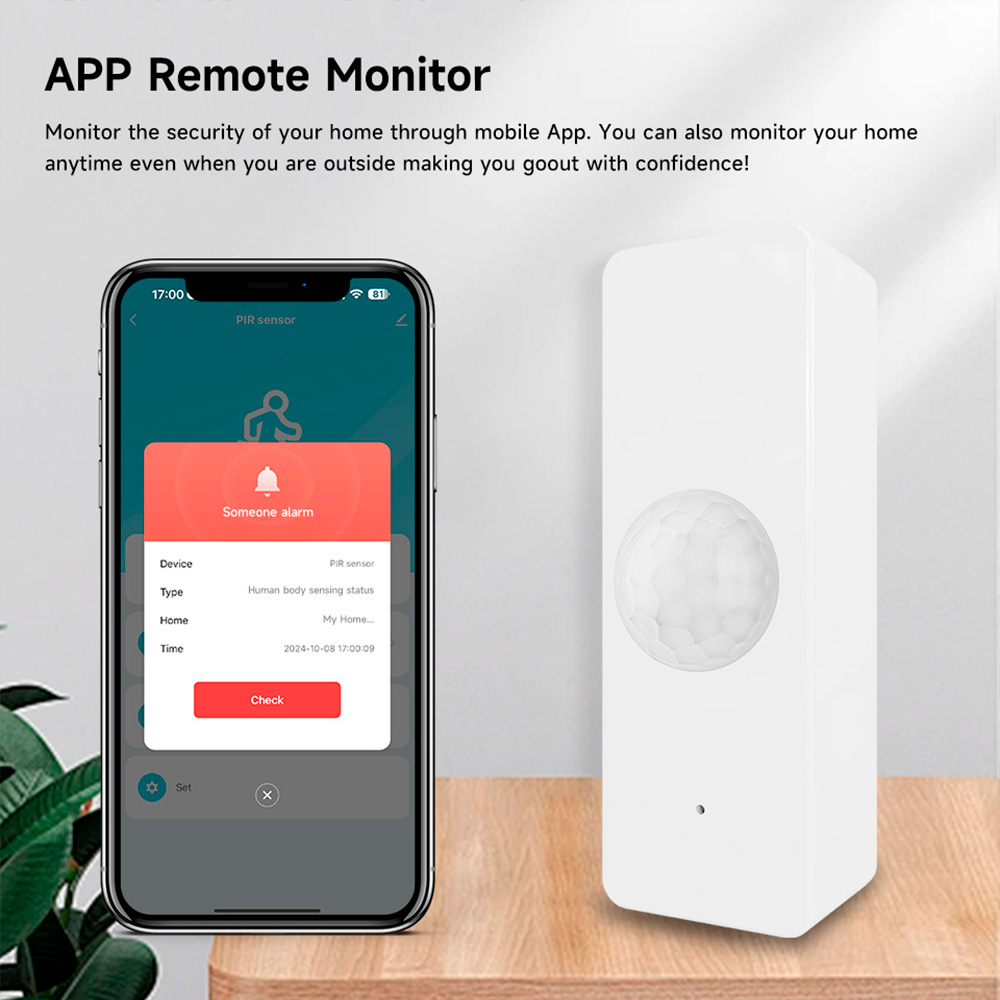 WiFi Smart PIR Motion Sensor T - Home Security Alarm ulasan dan harga
