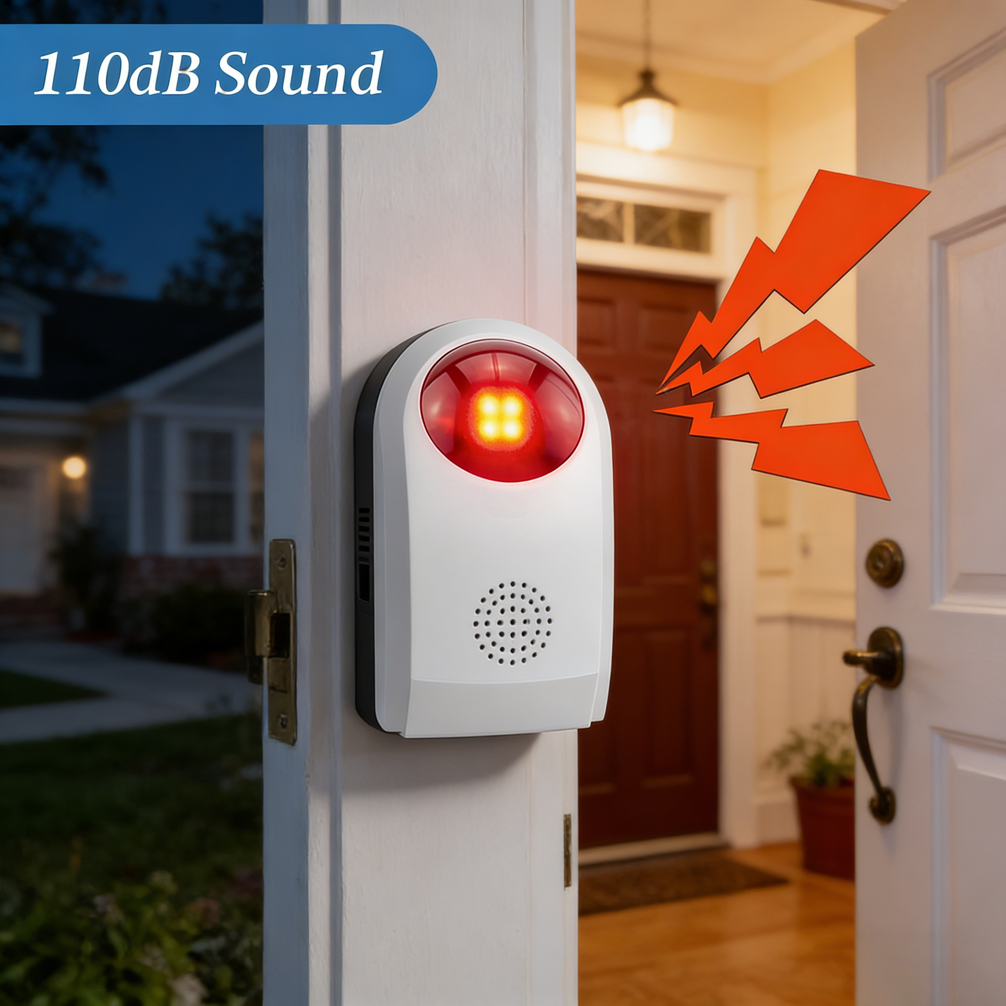Flash Alarm Wireless Outdoor S - Home Security Battery ulasan dan harga