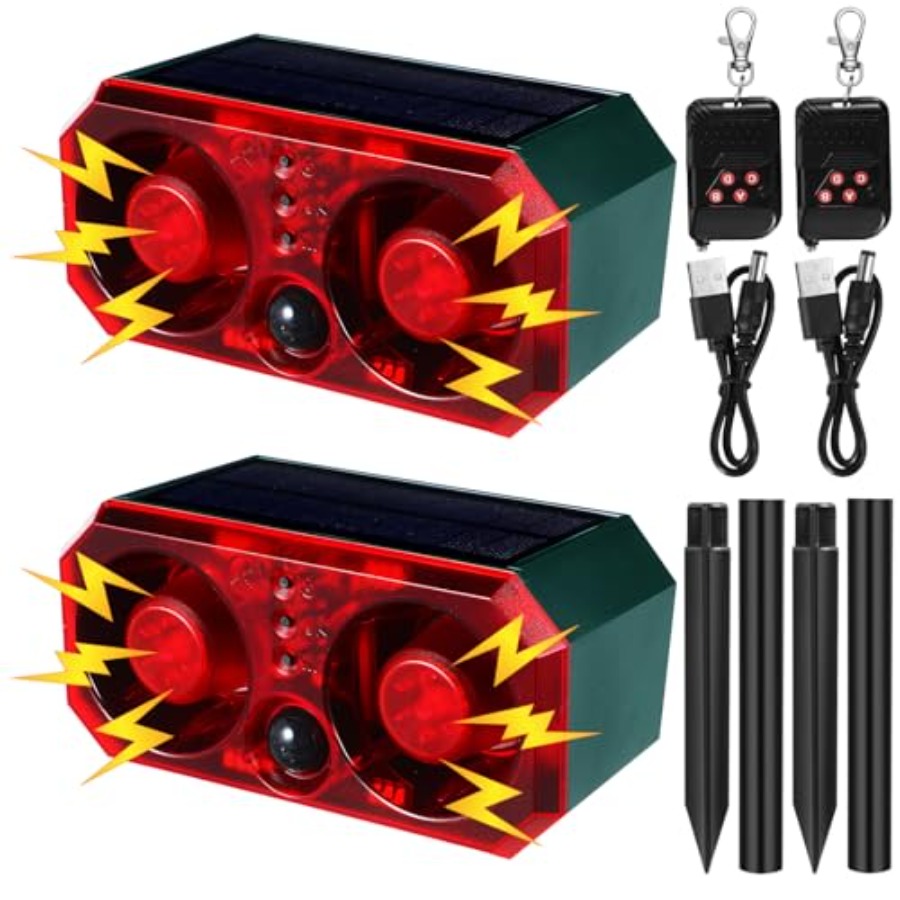 Pcs Solar Outdoor Motion Senso - Barking Dog Alarm ulasan dan harga