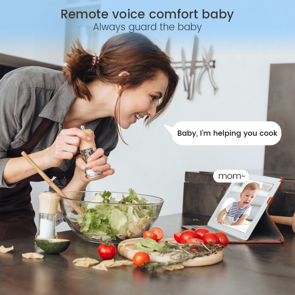 4MP WiFi xiaovv indoor Baby Mo - Home Security For Apartments ulasan dan harga