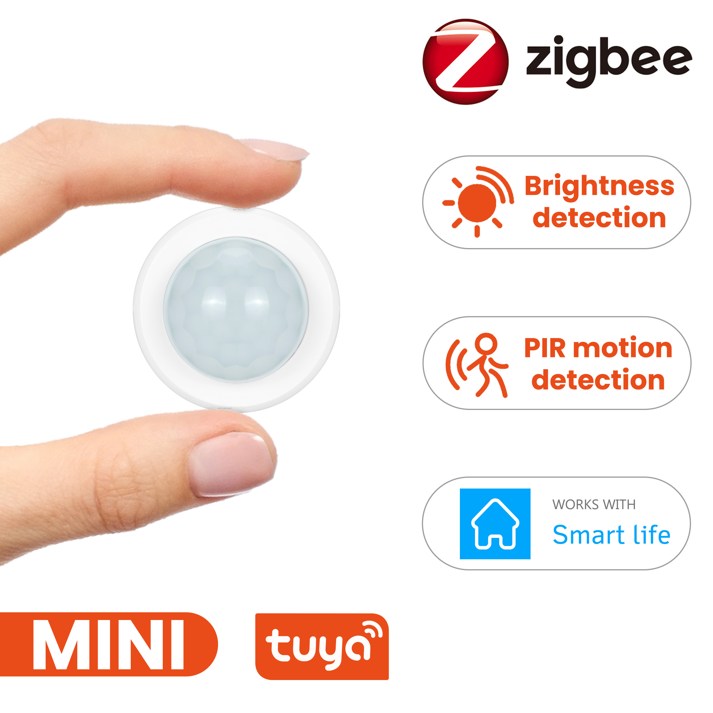 Tuya Zigbee 3.0 Mini PIR Motio - Home Security Alarm ulasan dan harga