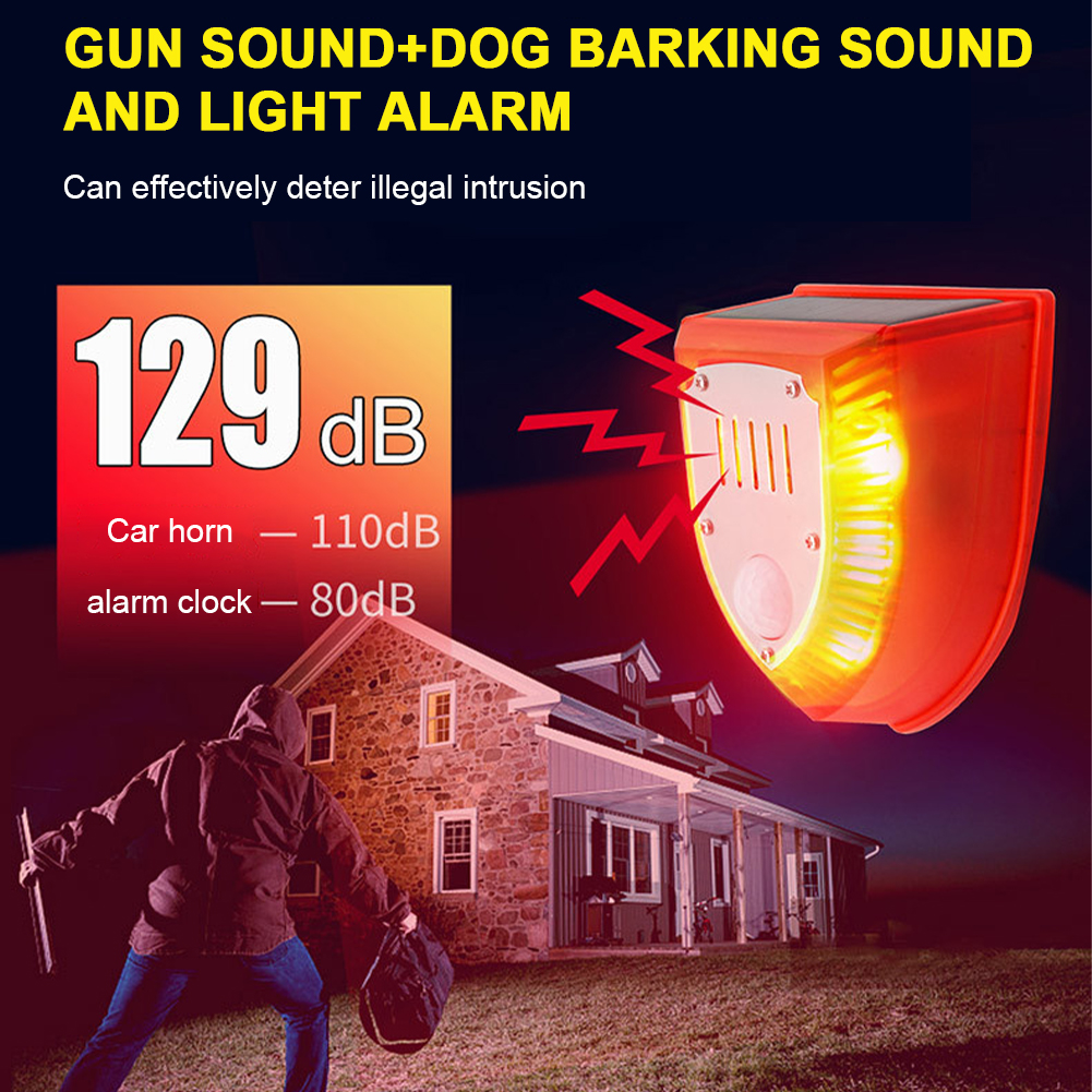 Outdoor Solar Alarm Waterproof - Barking Dog Alarm ulasan dan harga