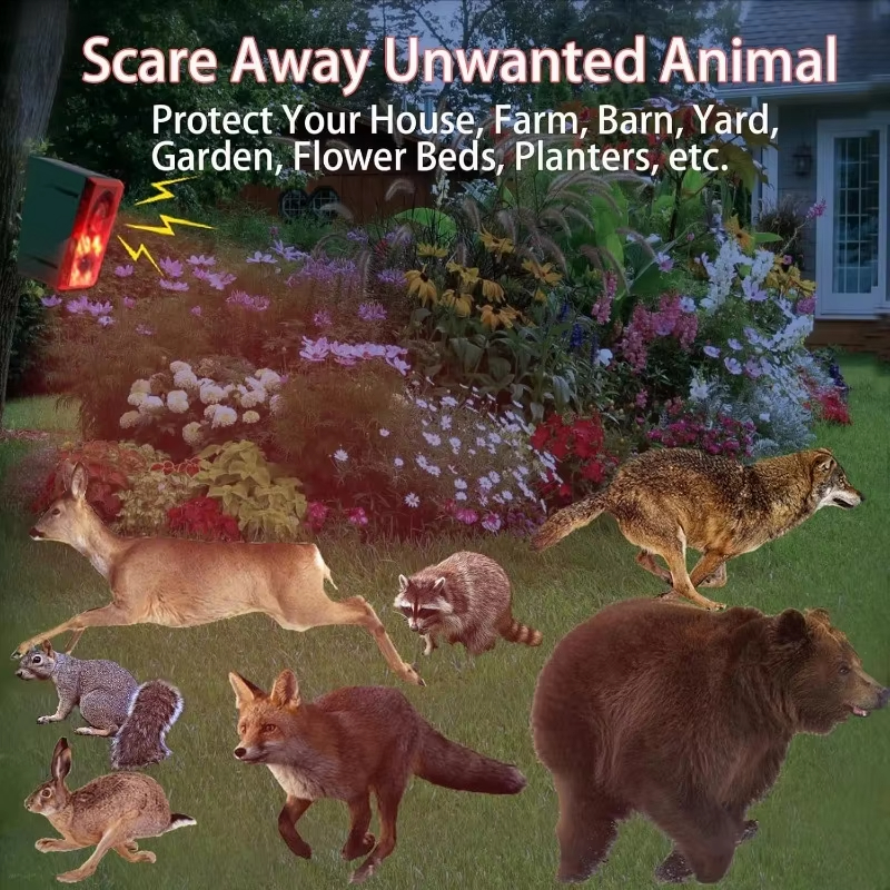 Solar Motion Alarm Lamp 130dB  - Barking Dog Alarm ulasan dan harga