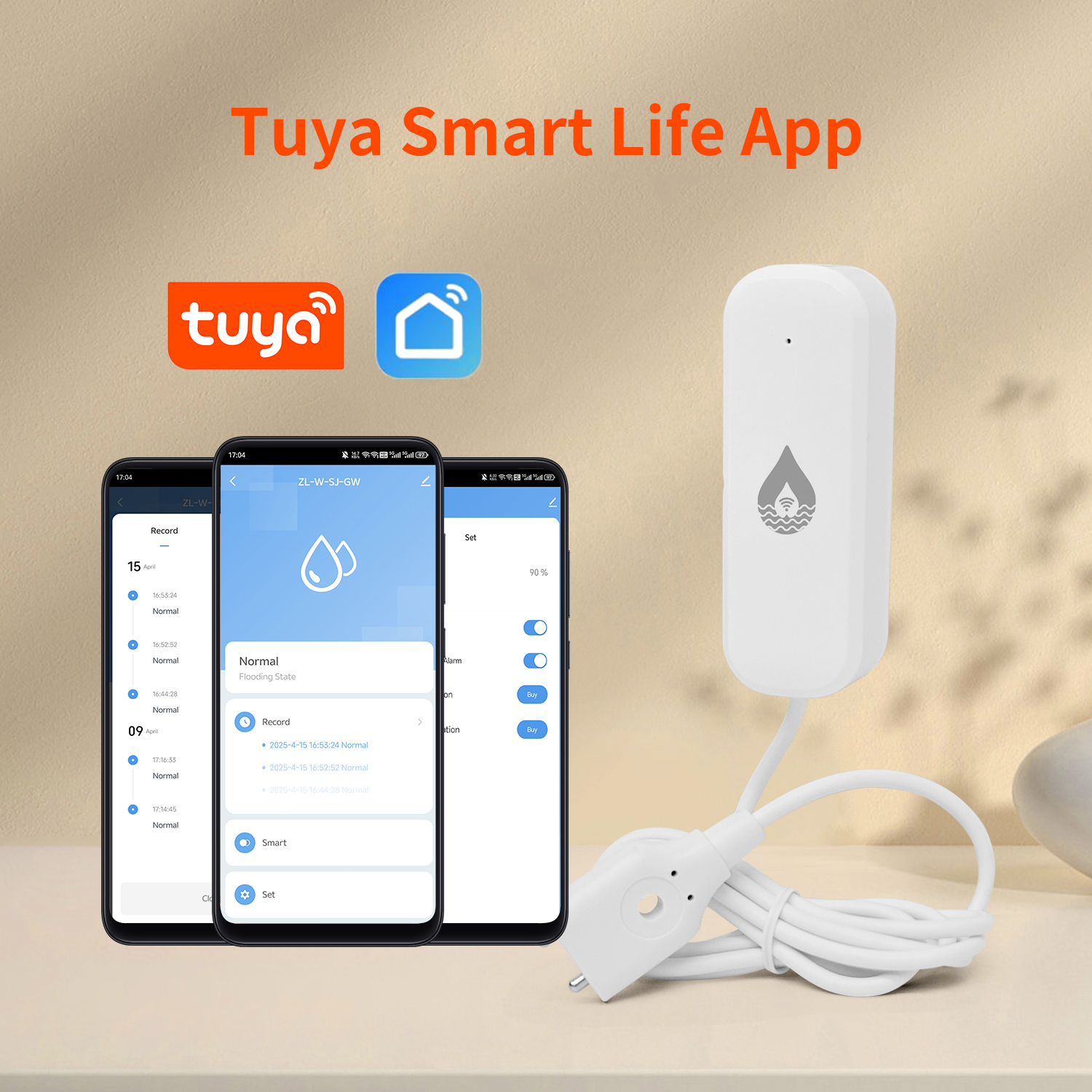 YFK Tuya WiFi Water Leakage Se - Home Security Home Assistant ulasan dan harga