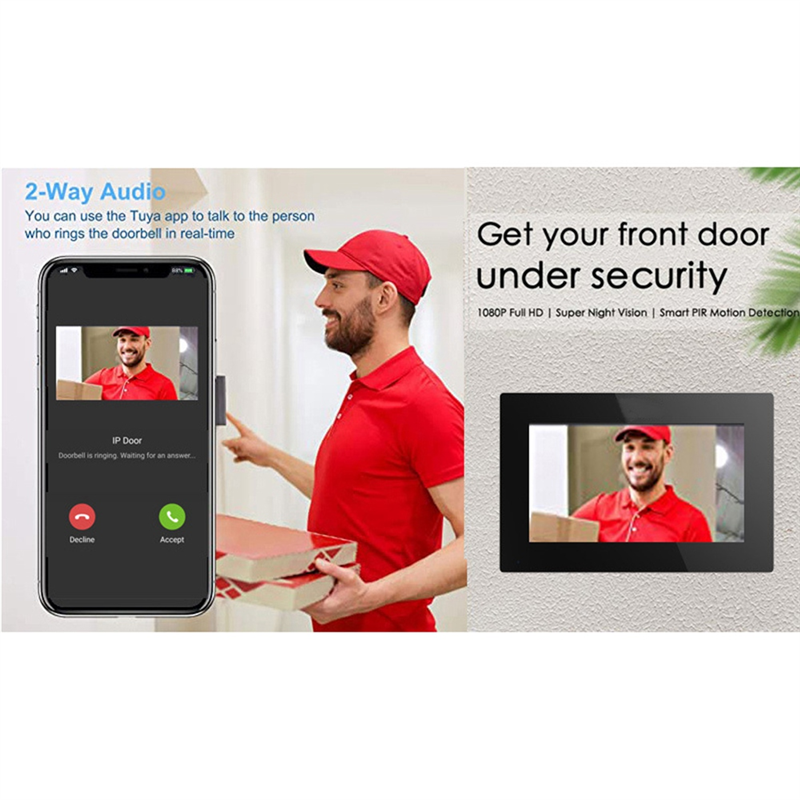 A72Z TUYA Wifi Video Doorbell  - Home Security Uk ulasan dan harga