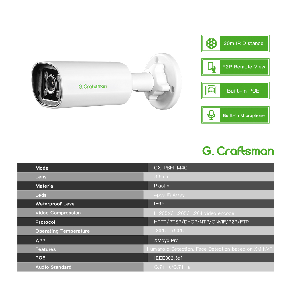 C GC PB 4MP POE IP Camera,Buil - Home Security For Apartments ulasan dan harga