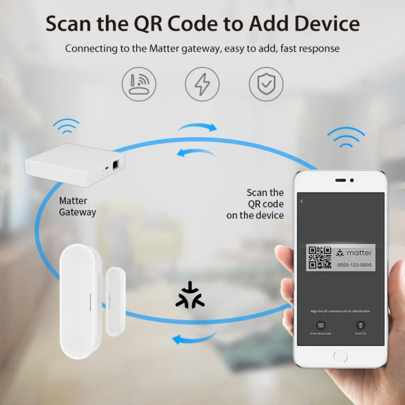 Tuya Smart Door Window Sensor  - Home Security Battery ulasan dan harga