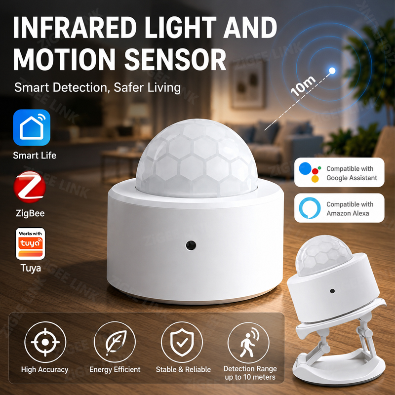 ZigBee 3.0 PIR Motion Sensor W - Home Security Alarm ulasan dan harga