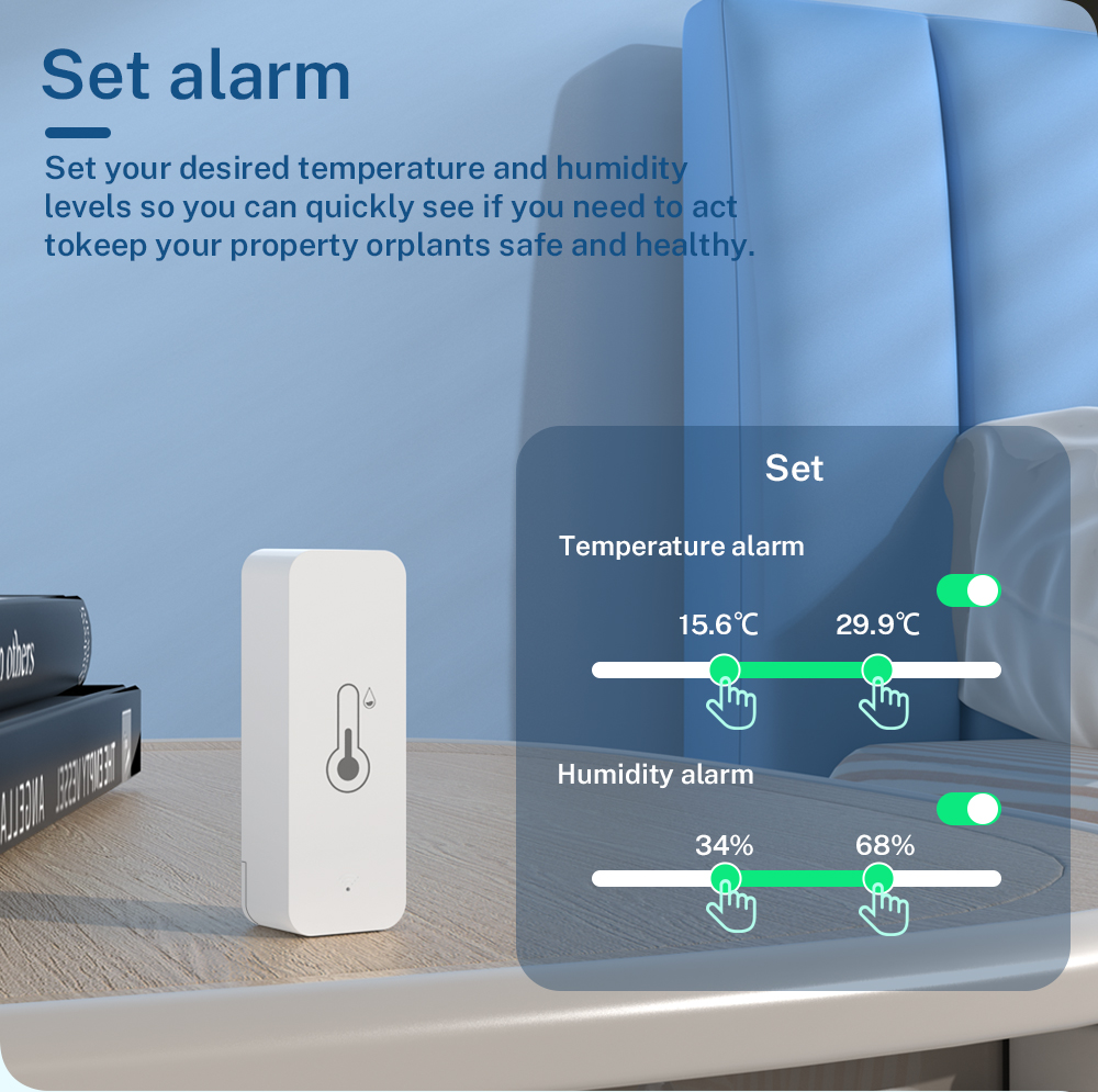 Tuya WiFi Smart Temperature An - Home Security Battery ulasan dan harga