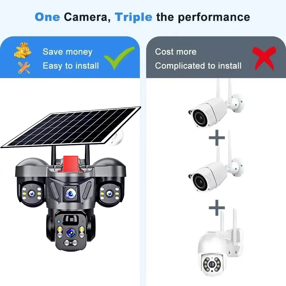 KERUI V380 Pro Outdoor PTZ 6MP - Home Security For Apartments ulasan dan harga