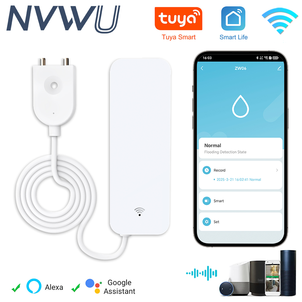 Tuya WiFi Smart Water Sensor L - Home Security Home Assistant ulasan dan harga