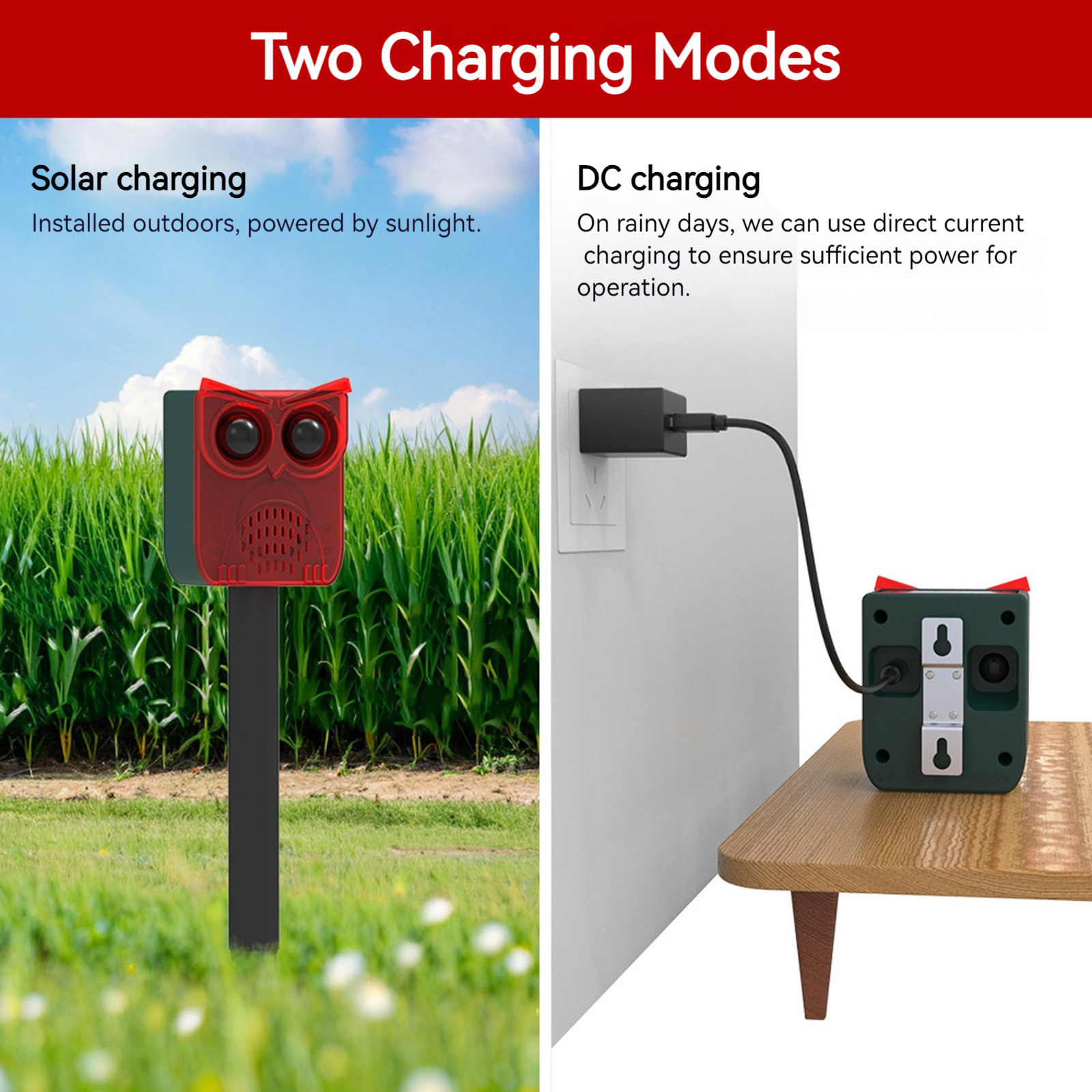 Solar Outdoor Motion Sensor Al - Barking Dog Alarm ulasan dan harga